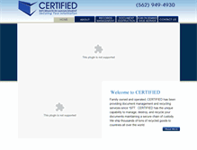 Tablet Screenshot of certifiedusa.net